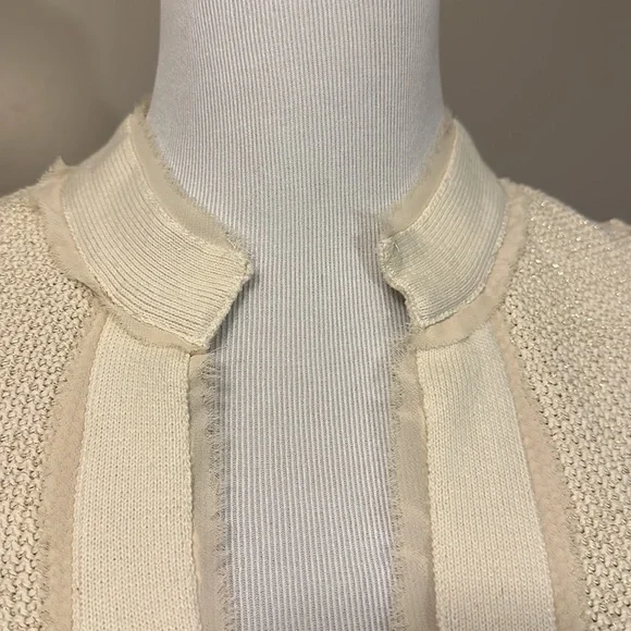 Cream button front cardigan - Picture 3 of 3